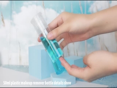 50ml/60ml PET+PP Makeup Removal Packaging Bottle dengan Press Pump ukuran samll mudah dibawa keluar