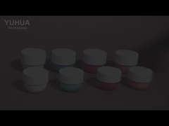 toples plastik kosmetik mewah dengan tutup