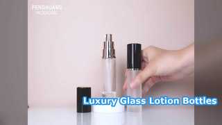Botol Lotion Kaca Mewah Kemasan Pump 30ml